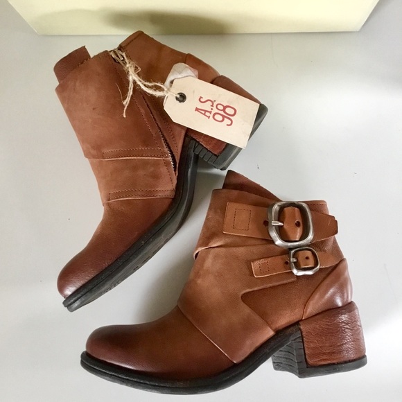 NIB A.S.98 Olin Ankle boots Cognac (42) 11 - Picture 2 of 11
